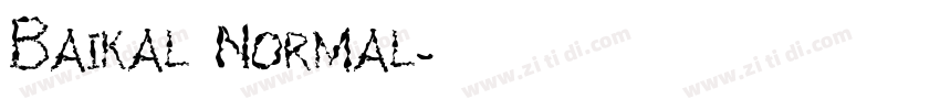 Baikal Normal字体转换